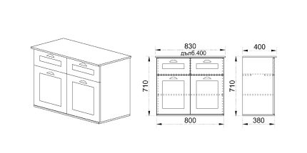 product - Скрин Land с МДФ