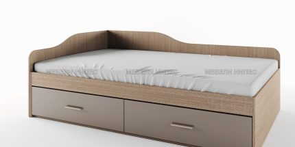 product - Приста с чекмеджета Сити 2030 мока (120/190 см)