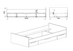 Легло с чекмеджета Сити 2029 за матрак 90/200 см