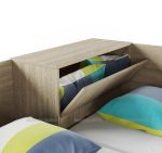 Ъглови легла с ракла Сити 2001 сонома тъмна