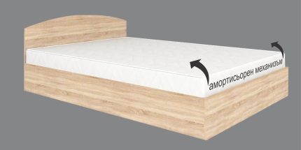 product - Легло за матрак 160/200 см Аполо 6 сонома