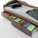 Легло с чекмеджета Сити 2023 мока – за матрак (90/200 см)