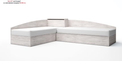 product - Комплект с високи легла Лео 7 дъб бланко – 82/190 см или 90/200 см