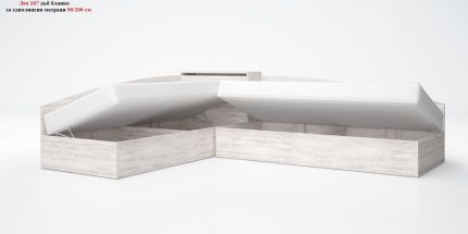 product - Комплект с високи легла Лео 7 дъб бланко – 82/190 см или 90/200 см