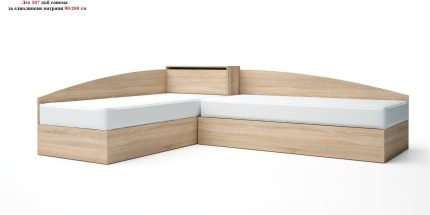 product - Комплект с високи легла Лео 7 дъб сонома – 82/190 см или 90/200 см