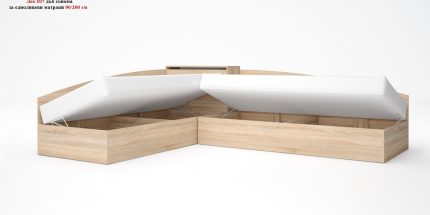 product - Комплект с високи легла Лео 7 дъб сонома – 82/190 см или 90/200 см