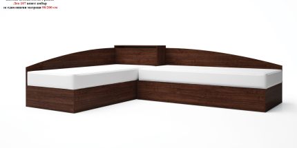 product - Комплект с високи легла Лео 7 венге амбър – 82/190 см или 90/200 см