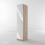 Гардероб еднокрилен Сити 1010 сонома арвен/бяло гланц