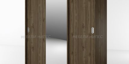 product - Гардероб с плъзгащи врати Сити 1006 орех адмирал