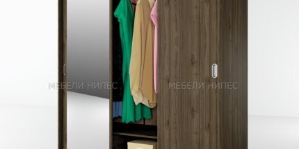 product - Гардероб с плъзгащи врати Сити 1006 орех адмирал