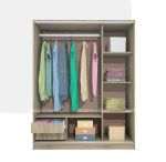 Гардероб с плъзгащи врати Сити 1006 сонома тъмна