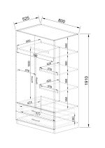 Спален комплект + скрин Сити 318 сонома – промо цена