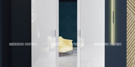product - Гардероб Сити 1026 с МДФ гланц – Промо цена