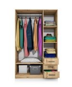 Гардероб трикрилен Сити 1028 дъб артисан