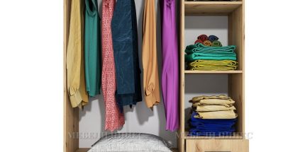 product - Гардероб трикрилен Сити 1028 дъб артисан