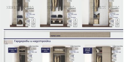 product - Гардероб от Модулна система Dress – вариант 3