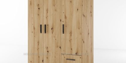 product - Гардероб трикрилен Сити 1028 дъб артисан