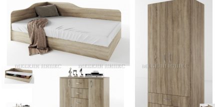 Спалня с приста + скрин Лея 1 – 2 варианта