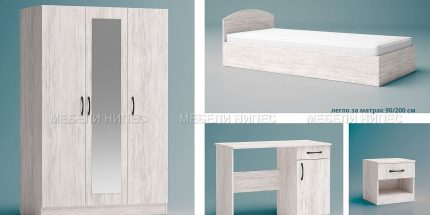 product - Детска стая Аполо 9 дъб бланко – вариант 2 – Промо цена