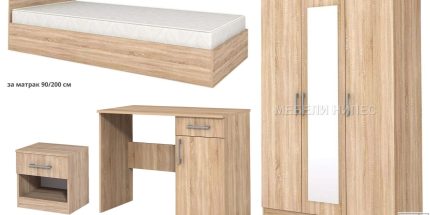 product - Детска стая Аполо 9 дъб сонома – вариант 2 – Промо цена