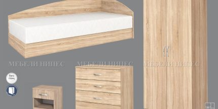product - Детска стая Клио дъб сонома – промо цена