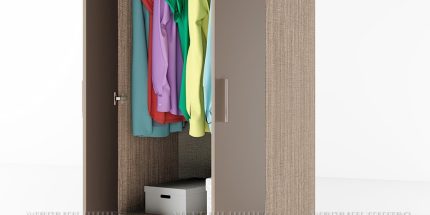 product - Гардероб двукрилен Сити 1001 мока
