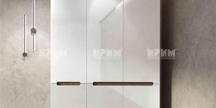 product - Гардероб Luxory с МДФ бяло гланц – Промо цена