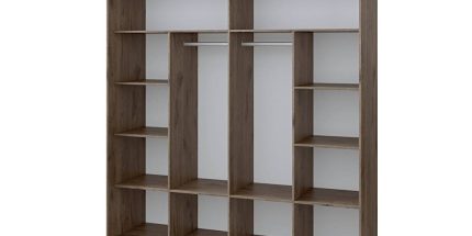 product - Гардероб Орелио 5103 орех / МДФ черно