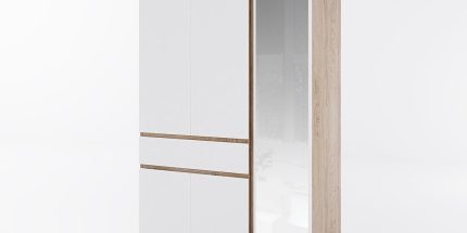 product - Трикрилен гардероб с огледало Класик – К933