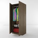 Гардероб двукрилен Сити 1001 орех адмирал