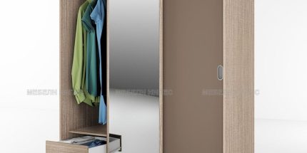 product - Гардероб с плъзгащи врати Сити 1006 мока