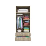 Гардероб двукрилен Сити с чекмеджета 1008 сонома