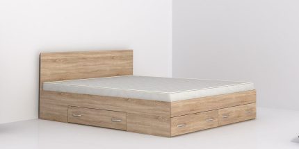 product - Легло Аполо 10 за матрак 160/200 см сонома светла