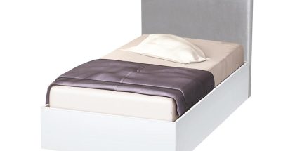 product - Легло Хай 3 от 82/190 до 180/200 см – тапицирана табла в 7 цвята