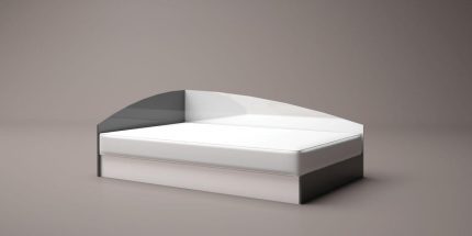 product - Легло приста Аполо 4 антрацит/бяло гланц – Промо цена