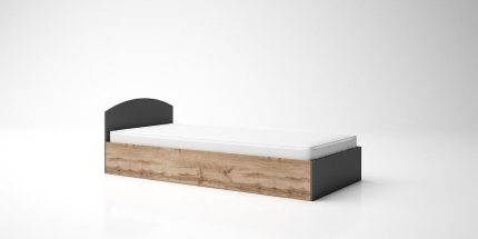 product - Легло за матрак 90/200 см Аполо 9 дъб вотан/антрацит