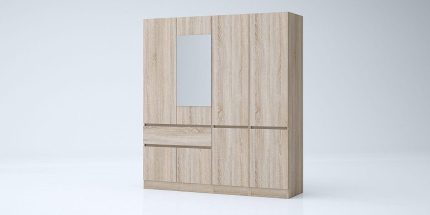product - Модулен гардероб Лео 4 сонома светла
