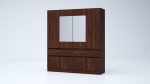 Модулен гардероб Лео 42 венге амбър