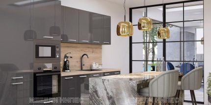 product - Кухня + термоплот City 9080 с МДФ гланц