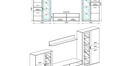 product - Холна секция Сити 6050 с МДФ сиво гланц – Промо цена