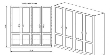 product - Гардероб Fiasco с МДФ – Промо цена