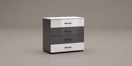 product - Скрин Аполо 2 антрацит/бяло гланц