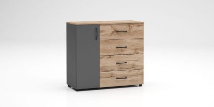 product - Скрин Аполо 7 дъб вотан/антрацит