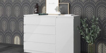 product - Скрин Лео 7 бяло гланц