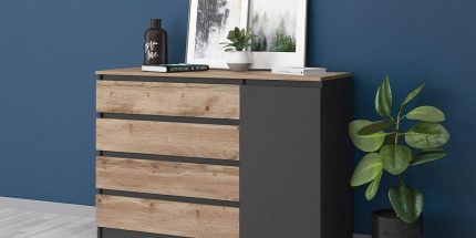 product - Скрин Лео 7 дъб вотан/антрацит