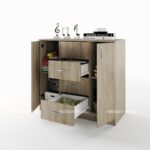 Скрин Сити 3004 дъб сонома тъмна – Промо цена