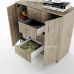 Скрин Сити 3004 дъб сонома тъмна – Промо цена