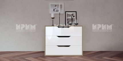 product - Скрин Сити 3051 с МДФ бяло гланц