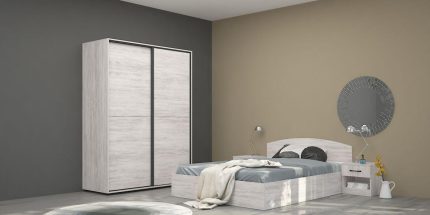 product - Спален комплект Аполо 4 дъб бланко – промо цена