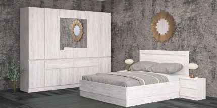 product - Спален комплект Лео 2 дъб бланко